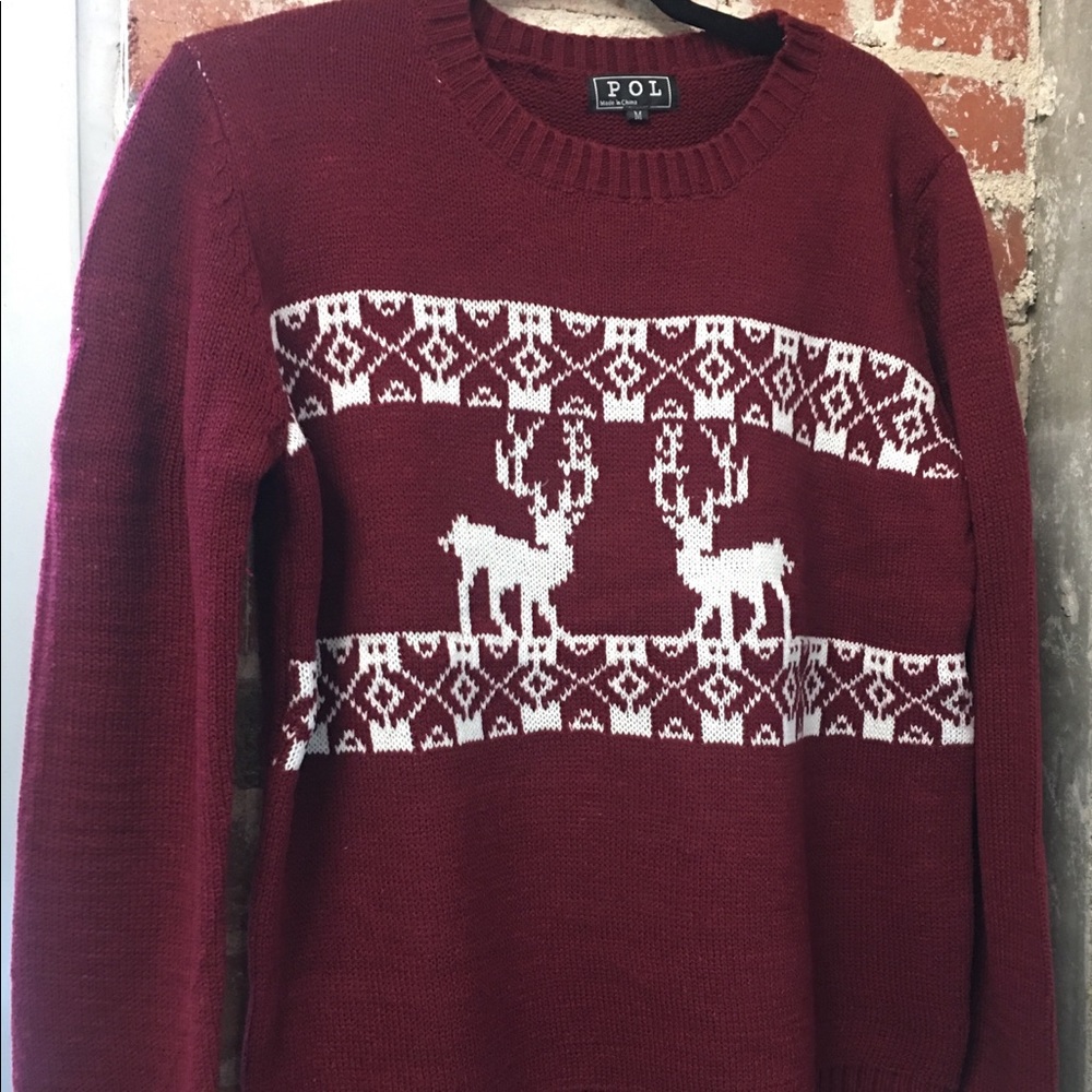 NWT NEVER WORN Dark Red Sweater